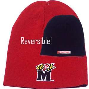  Maryland Terrapins Red & Black SH Reversible Knit Beanie 