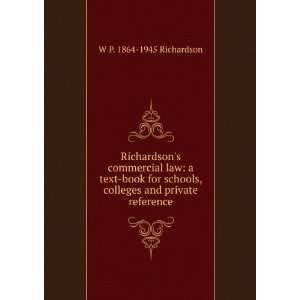  Richardsons commercial law a text book for schools 