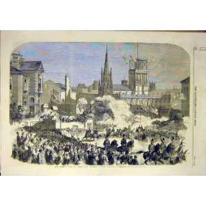   1858 Leeds Queen Visit Clarendon Great Hall Building