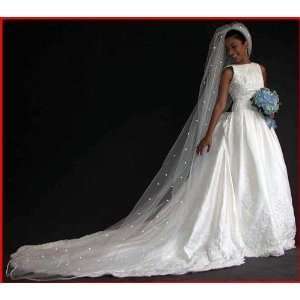   Swarovski Crystal Rhinestones Bridal Wedding Veil 