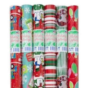  Christmas Gift Wrap 85 Sq. Ft. Case Pack 48: Home 