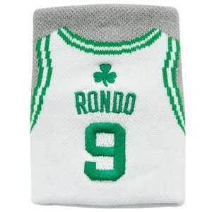 Boston Celtics #9 Rajon Rondo White Team Jersey Wristband  
