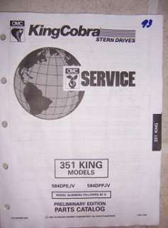 1993 OMC Cobra 351 King Outboard Motor Parts Catalog j  