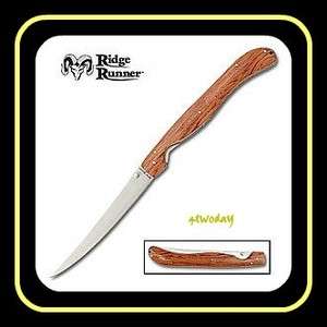 Ridge Runner Folding Fish Fillet Wood Knife RR384  