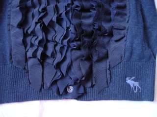 New Abercrombie & Fitch Womens Sweater Cardigan Navy Size XS  