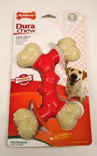   Dura Chew Double Bone Dog Bone Chew Souper Size Bacon Flavor 8 Inch