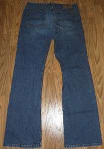 LUCKY BRAND sz 8/29 DISTRESSED LOOK ZIPPER FLY BLUE JEANS Good Used 