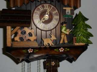 Musical animated 3 Weight Cuckoo Clock  