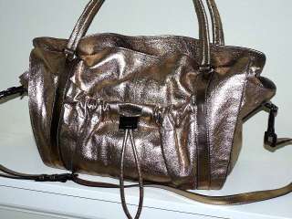 NWT Burberry Gorgeous Raymond Gold Stone Leather Size Large Bag 