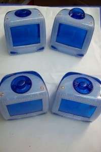 Blue Tv Shaped COIN BANK Box Toy  