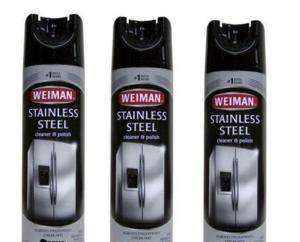 cans WEIMAN STAINLESS STEEL POLISH AND CLEANER  