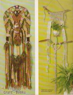 Macrame Wall Hangings with Weaving Pattern Booklet 1976  