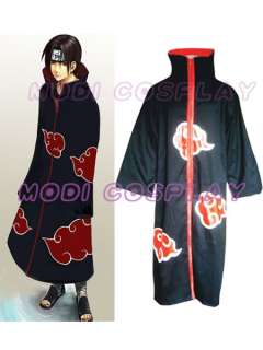 Naruto Akatsuki Itachi Uchiha Deluxe Cosplay Costume  