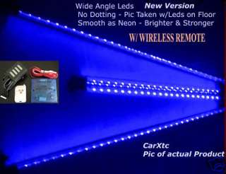 4pc WIRELESS REMOTE BLUE LEDS   LED Underbody Car Kits  