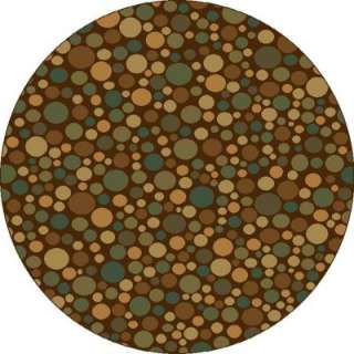 Shaw Living Pebbles Brown 7 ft. 8 in. Round Area Rug 3U18365700 at The 
