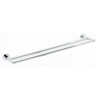   in. Double Towel Bar in Polished Chrome 0222 24/PC at The Home Depot