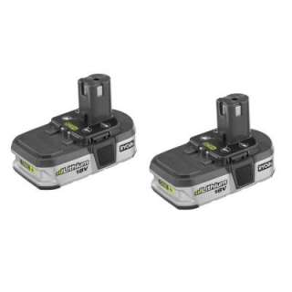 Ryobi ONE+ Lithium Ion 18 Volt Batteries (2 Pack) P106 at The Home 