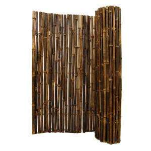 Backyard X Scapes 1 in. D x 4 ft. H x 8 ft. W Black Rolled Bamboo 
