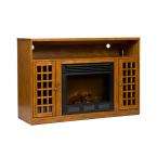 Narita TV/ Media Storage Cabinet with Built In Glazed Pine Electric 