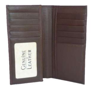 New Leather Checkbook Billfold. Premium American Cowhide. Style #107 