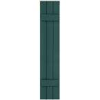Wood Composite 12 in. x 60 in. Board and Batten Shutters Pair #633 