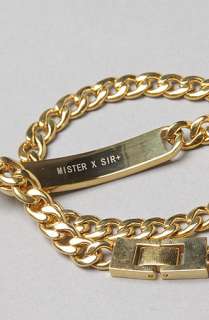 Mister The Double Wrap Metal Bracelet in Gold  Karmaloop   Global 