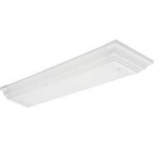   White Ceiling Fluorescent Light Fixture 11644RE BNS at The Home Depot