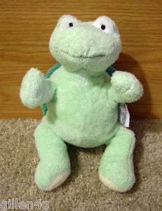 100% TY LUX PLUFFIES GREEN TURTLE ZIPS 2007 *LN  