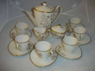 Bavaria Lindner Germany demitasse tea set service for 6  