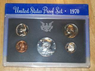 1970 S United States Mint Proof Coin Set (SILVER KENNEDY HALF)  