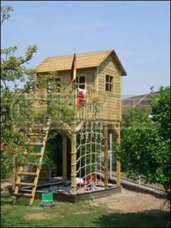 gartenausholz Spielturm Kletterturm Kinderspielturm mit Rutsche 