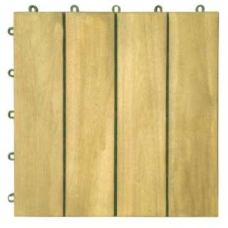 Vifah Roch Hardwood Deck Tile 4 Slat Style A3458.488.5.11 at The Home 