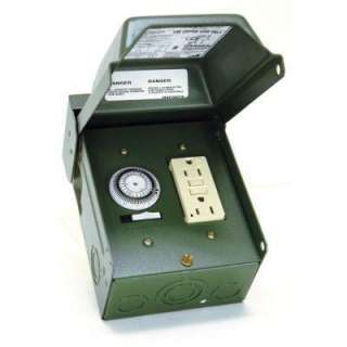 GE Outdoor 24 Hour 15 Amp GFCI Power Outlet Timer T4010GRP at The Home 