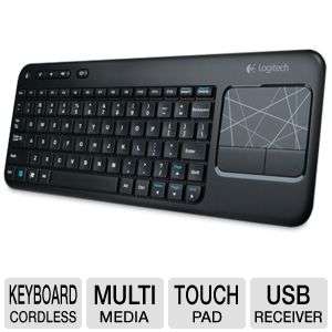 Logitech 920 003070 Wireless Touch Keyboard K400   2.4GHz, 33ft Range 