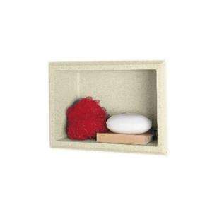   Up Adhesive Recessed Solid Surface Soap Dish/Accessory Shelf in Bone
