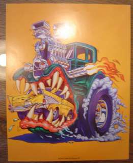 Ed Big Daddy Roth mini poster Ford Eating Chevy  