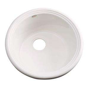   Hole Single Bowl Entertainment Sink in Biscuit 14003 