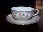 NIPPON HAND PAINTED SWAG FLOWER DESIGN CUP AND SAUCER