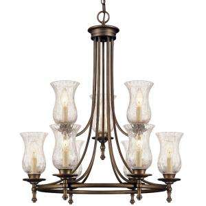 Hampton Bay Grace 9 Light Rubbed Bronze Chandelier 14688 at The Home 
