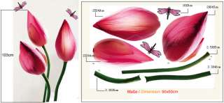 Wandtattoo Wandbilder Tattoo Blume Lotusblüte Lotus  