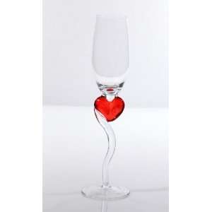 Glas Sektglas Champagnerglas Sektkelch HERZ 24 cm 2er Set  
