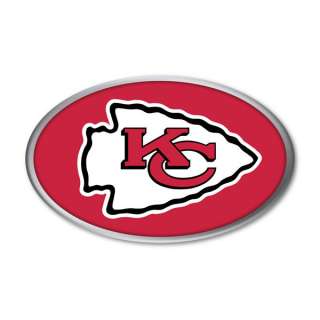 KANSAS CITY CHIEFS Logo NFL Color 4x3 Car Emblem NEW  