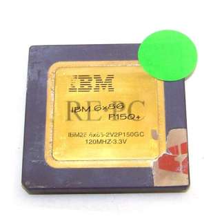 Vintage IBM 6x86 P150+ Gold CPU Processor Chip Working  