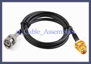 BNC to SMA RF pigtail Cable adapter connector antenna  