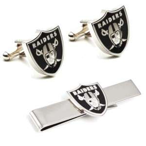 Oakland Raiders Cufflinks and Tie Bar Gift Set  