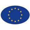  Sticker Fahne Europa EU Flagge Aufkleber  Auto