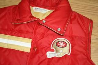 Vintage SF San Francisco 49ers Stahl Urban Vest Montana Rice Young NFL 