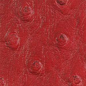 Ostrich Upholstery Faux Leather by the yard   Paprika  