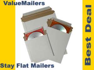 200   6x6 RIGID PHOTO CD MAILERS ENVELOPES STAY FLATS  