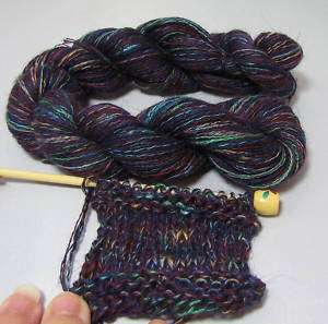 njy combo yarn blend mix alpaca silk electric purple  
